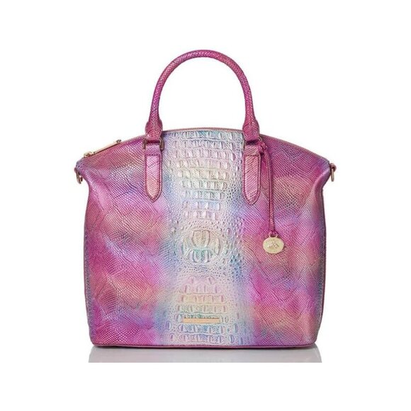 Brahmin Large Duxbury Leather Satchel – Multi Sundial - Picture 1 of 7